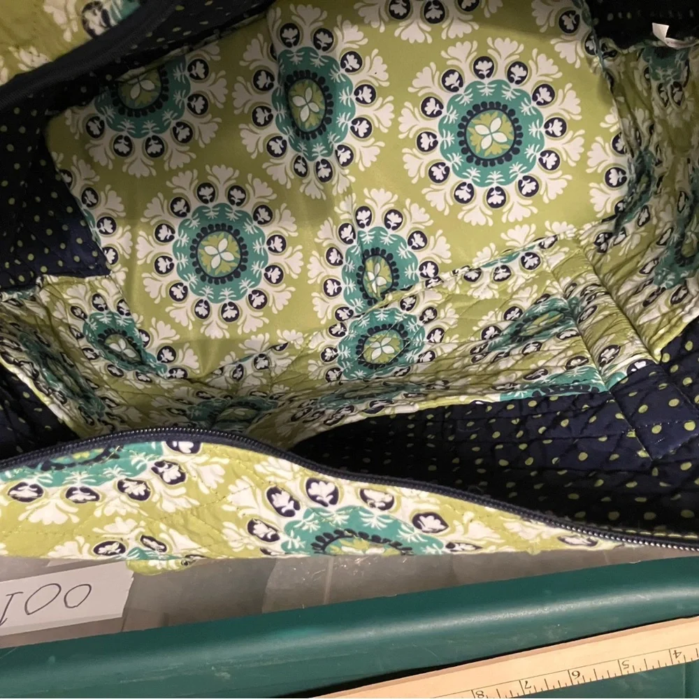 Vibrant Green Patterned‎ Tote by Vera Bradley
